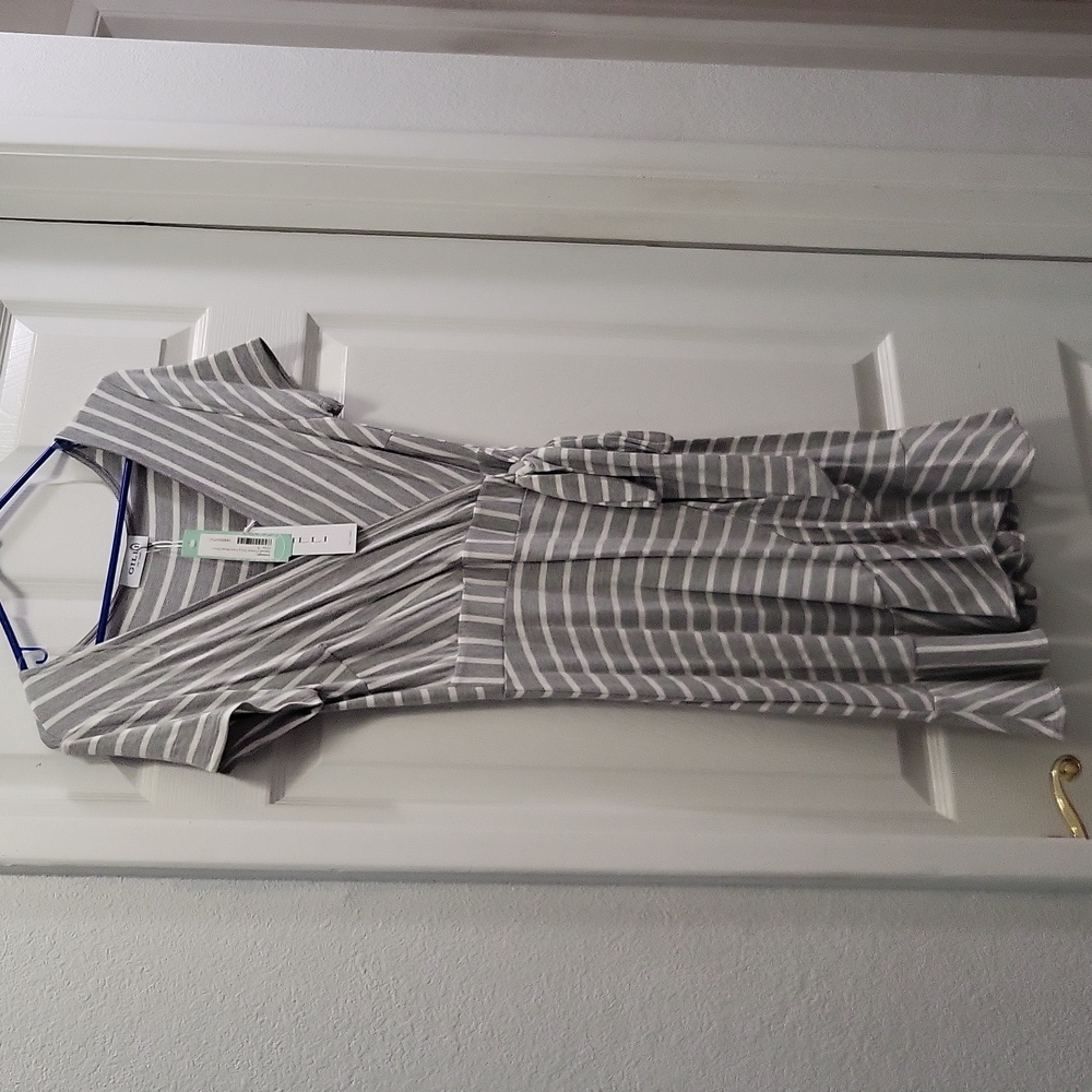 Gilli Size S Kaleigh Terry Faux Wrap Dress very soft material.